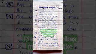 manometric method class 11 Chemistry [upl. by Perdita701]