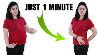 Just 1 Min Easy Exercise To Lose Belly Fat In 7 Days [upl. by Ibmab]