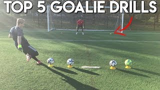 TOP 5 GOALKEEPER TRAINING DRILLS  REACTION DRILLS FOR GOALIES [upl. by Helve]