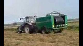 Wrapping haylage in East Galway [upl. by Senga353]