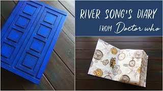 River Songs Diary from Doctor who  Tardis Journal  Handmade Blank Book [upl. by Yetak]