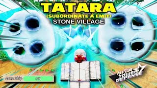 Level 80 TATARA Subordinate A Emit Beating STONE VILLAGE  All Star Tower Defense Roblox [upl. by Junie]