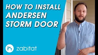 Andersen Storm Door Installation Guide  8 Series  Contemporary Retractable Screen [upl. by Nonnelg]