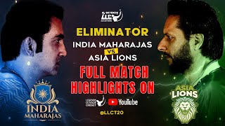 India Maharajas v Asia Lions  Highlights  Match 7  Eliminator  Legends League Cricket 2023 [upl. by Kcirdle]