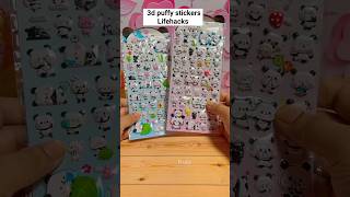 3d puffy stickers Lifehacks  shorts lifehacks fruity [upl. by Adnorat]