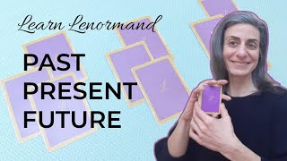 PASTPRESENTFUTURE LAYOUTS WITH LENORMAND  learnlenormand lenormandreader tarot [upl. by Annid]