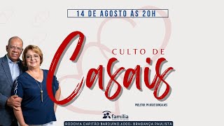 CULTO PARA CASAIS COM O PASTOR JOSUÉ GONÇALVES  PREGAÇÃO AO VIVO [upl. by Veron885]