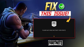 How to Fix Epic Games Launcher Please Wait While We Start Your Update Error on PC [upl. by Barde]