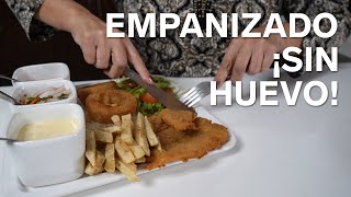 Filete de pescado empanizado ¡SIN HUEVO como de restaurante 🐟  Cocinando como Ángeles ✨ [upl. by Marienthal]