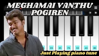 Megamai Vanthu Pogiren  Piano  Thalapathy Vijay  Deva [upl. by Aniretak]