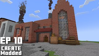 Brass and Andesite Alloy Factory  Create Modded  Ep 10 [upl. by Bihas]