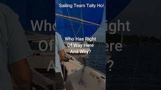 Sailboat RacingRules Ok Team Who Has Right Of Way sailing sailingvideo [upl. by Gaulin]