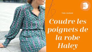 Coudre les poignets de la robe Haley [upl. by Ikir740]