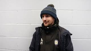 Post Match Manager Nathan Harrops Thoughts On Defeat To Alfreton Town FC Manchester [upl. by Torrin]