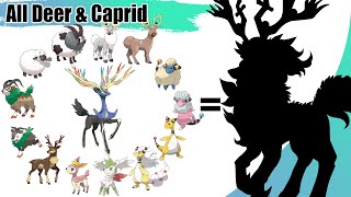 All Deer amp Caprid Pokémon Fusion Gen 1  Gen 8  Pokémon Legends Arceus  Max S [upl. by Yesteb]