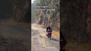 Akrapovic exhaust sound in yamaha R15 r15v4 [upl. by Yuk719]