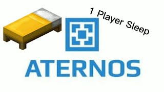 How to add One Player Sleep in Aternos Minecraft server [upl. by Volin]