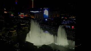 Fountains of Bellagio  God Bless the USA Vdara Fountain View Room [upl. by Urion]