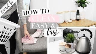 How To Clean Fast amp Easy Cleaning Routine [upl. by Shetrit392]