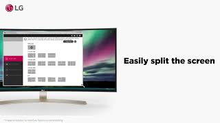 LG UltraWide Feature  Screen Split [upl. by Lazarus]