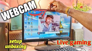 HP Webcam W100 Setup and Unboxing II How Install Webcam [upl. by Haikezeh]