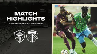 HIGHLIGHTS Portland Timbers vs Seattle Sounders FC  August 31 2024 [upl. by Ytteb]