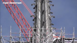 Chantier de la Cathédrale Notre Dame de Paris le 15 février 2024  La flèche de retour dans le ciel [upl. by Amzaj930]