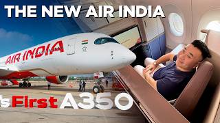 The New Air India  A350 Inaugural Flight [upl. by Delora]