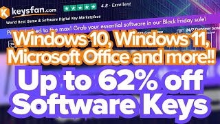 The Best Software Key Deals Black Friday Sale Keysfan Windows 10 WIndows 11 MS Office Windows Pro [upl. by Noellyn]