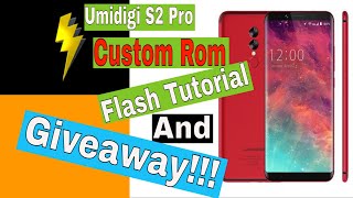 Umidigi s2 pro custom rom flash tutorial  giveaway ended April 30th [upl. by Nayrb]