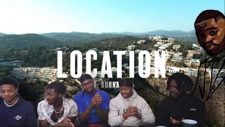 Dave  Location ft Burna Boy REACTION [upl. by Frederigo]