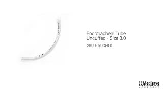 Endotracheal Tube Uncuffed Size 8 0 ET UC 8 0 [upl. by Timotheus727]