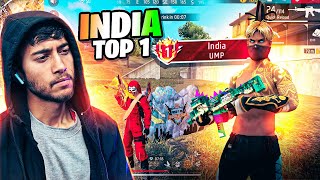 BEST UMP PLAYER OF INDIA VS Badge99 🔥  Free Fire Max [upl. by Dempster457]