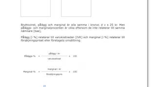 Pålägg och marginal [upl. by Anjanette]