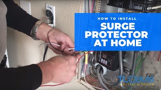 How To Install A Whole House Surge Protector  TL Davis Electric amp Design [upl. by Rednas]