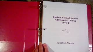 IEW Student Writing Intensive Continuation Course Level B Flip Through and Update [upl. by Koorb]