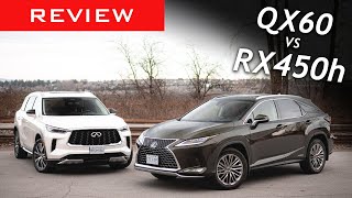 Comparison Review 2022 Lexus RX 450h vs 2022 Infiniti QX60 [upl. by Maison]