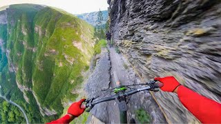 RISKIEST Mountain Bike Ride of My Life 1000ft Drop [upl. by Kaitlin]