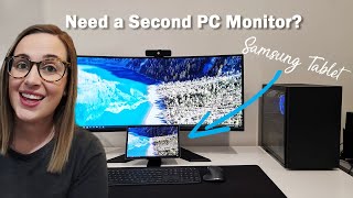 How to use your Samsung Tablet as a second PC monitor [upl. by Lamrej]