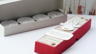 Anleitung Verpackung für 4 Teelichter  Stampin Up [upl. by Simone]