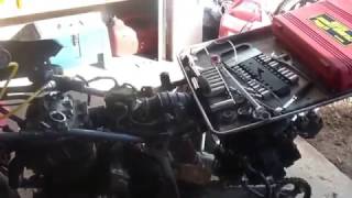 2000 Honda 400EX finding TDC leak down test is motor sound [upl. by Ydieh162]