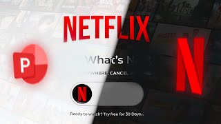 Netflix PowerPoint Animation ✨ Dark Mode Transition [upl. by Ecnarolf990]