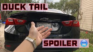 NEW Duck Tail Spoiler Installed On My 2016 Chevy Malibu [upl. by Namurt]