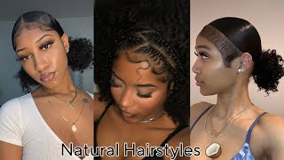 Natural Hairstyles Compilation For Baddies🥥 Styles By Baddies [upl. by Filippa170]