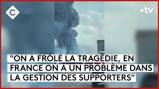 LyonPSG  violents affrontements entre supporters sur l’autoroute  La Story  C à Vous 27052024 [upl. by Agiaf]