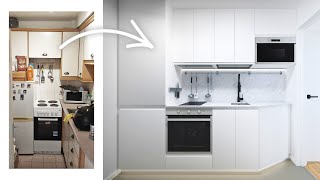 ARCHITECT REDESIGNS  The Worlds Smallest Kitchen  39sqft36sqm [upl. by Sida]