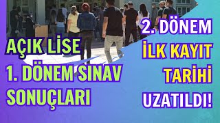 2 Dönem İlk Kayıt Tarihi Uzatıldı 1 Dönem Sınav Sonuçları Ne Zaman Açıklanıyor [upl. by Elleuqram707]