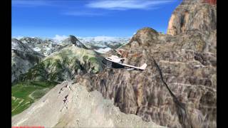 FSX AB412 AsiagoBellunoTre Cime di Lavaredo by REAL EARTH X wmv [upl. by Milford]