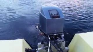 Mariner 30 HP Outboard 2stroke on Sunwin 14 foot boat [upl. by Attenod]