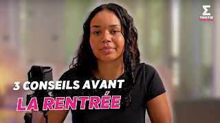 3 conseils avant la rentrée étudiante à la fac [upl. by Mazonson]